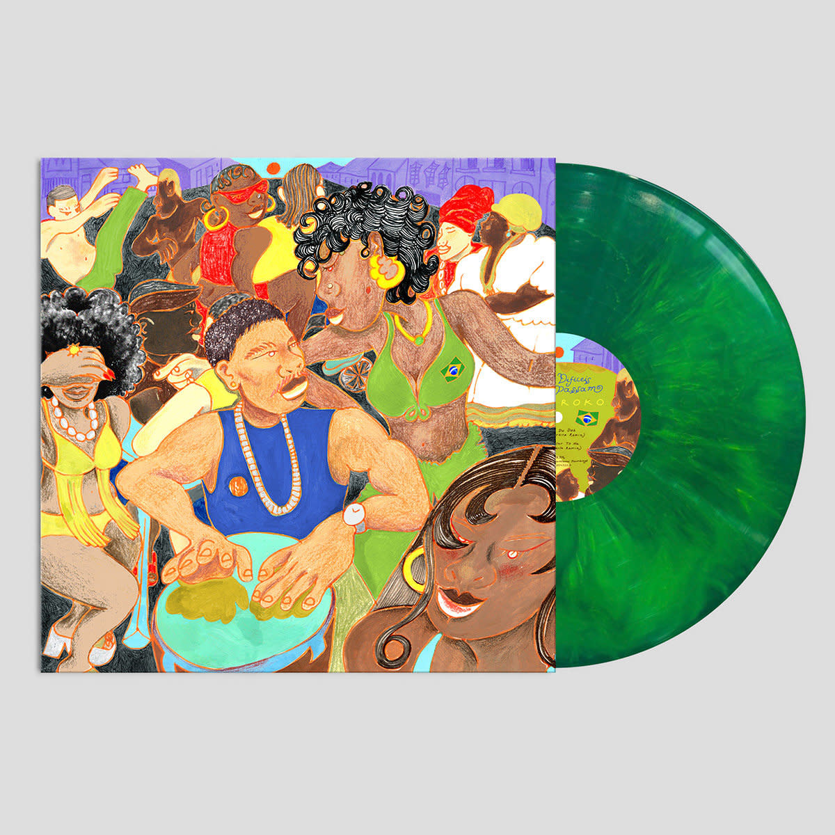 Brownswood Recordings Kokoroko - Tempos Dificeis Sempre Passam EP (Brazil Marble Vinyl)