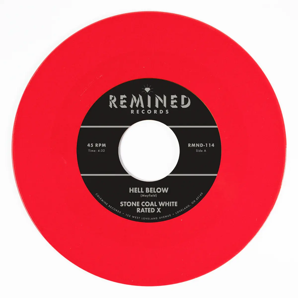 Colemine Records Stone Coal White - Hell Below / Free (Red Vinyl)