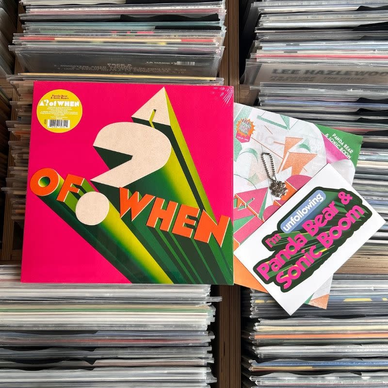 Domino Records Panda Bear & Sonic Boom - A ? Of WHEN + PROMO PACK
