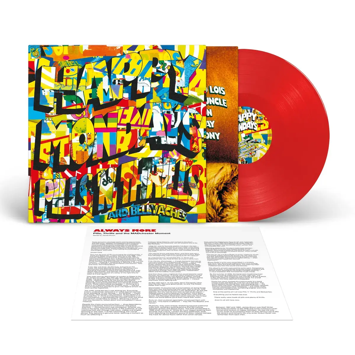 London Records Happy Mondays - Pills 'n' Thrills and Bellyaches (Red Vinyl)