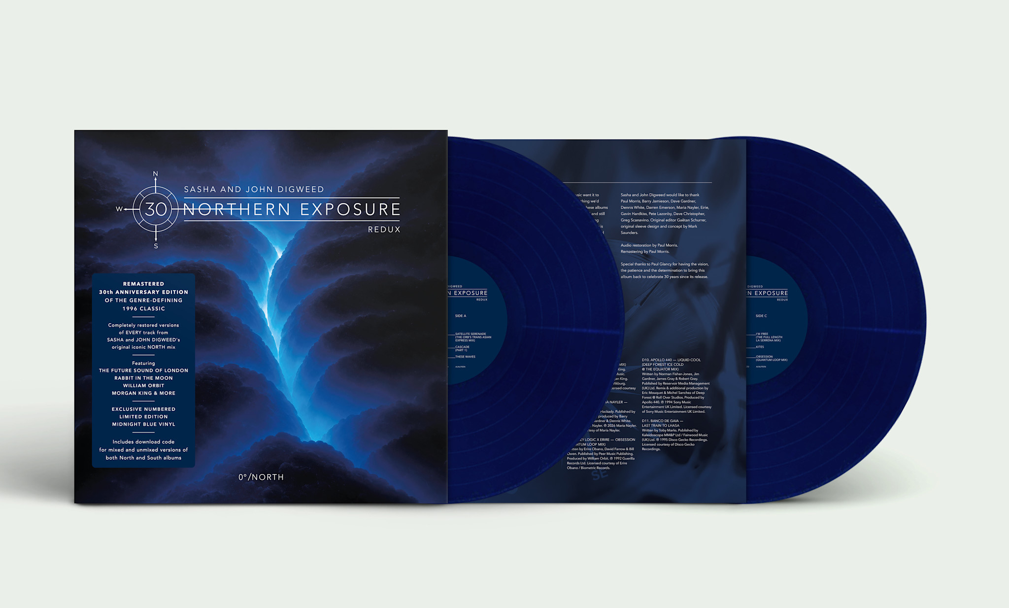 Late Night Tales Various - Sasha & John Digweed: Northern Exposure Redux [North] (Midnight Blue Vinyl)