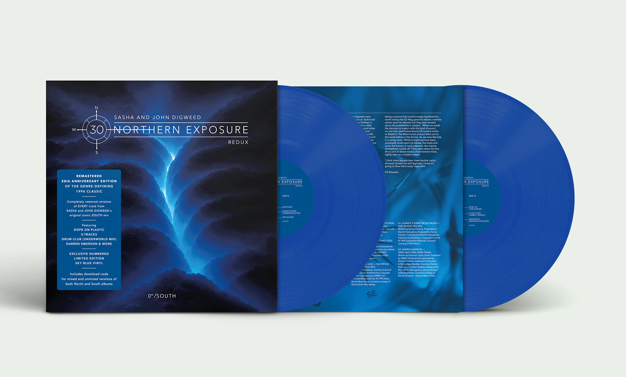 Late Night Tales Various - Sasha & John Digweed: Northern Exposure Redux [South] (Sky Blue Vinyl)