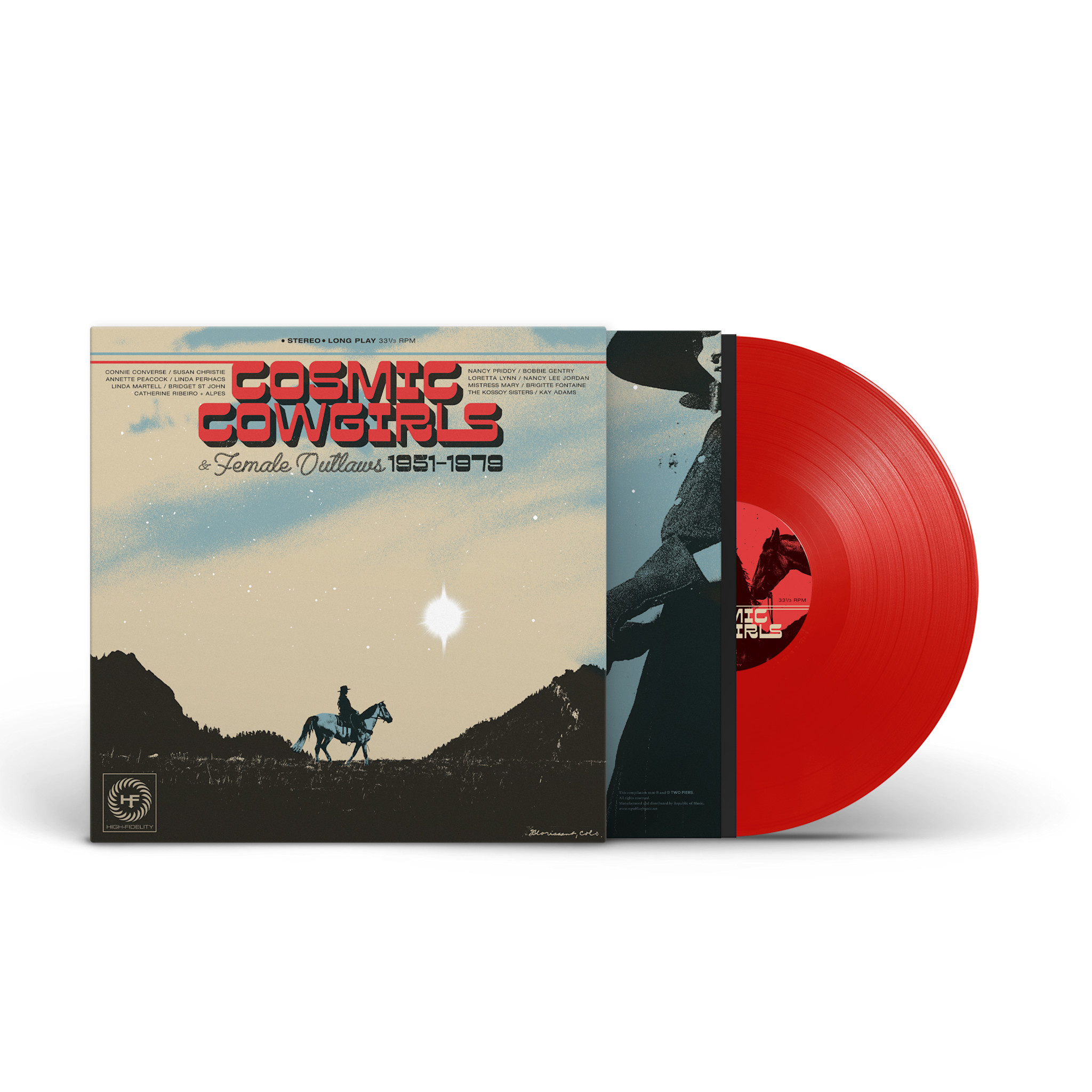 Two-Piers Various - Cosmic Cowgirls & Female Outlaws 1951-1979 (Red Sun Vinyl)
