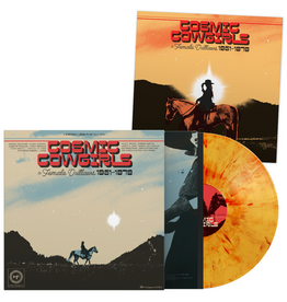 Two-Piers STP EXCLUSIVE Various - Cosmic Cowgirls & Female Outlaws 1951-1979 (Blazing Campfire Vinyl) + ART PRINT