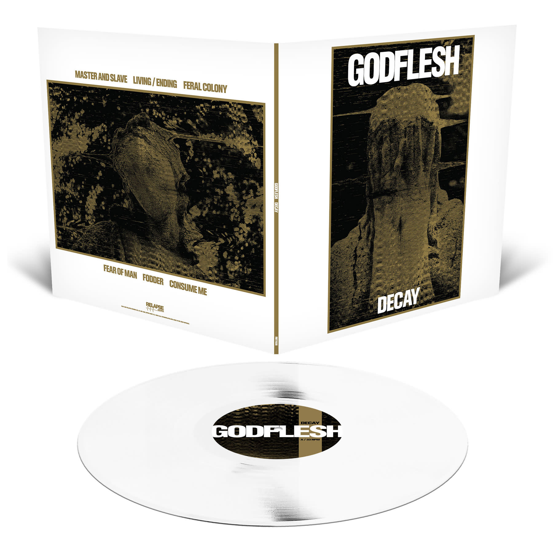 Relapse Records Godflesh - Decay (White Vinyl)