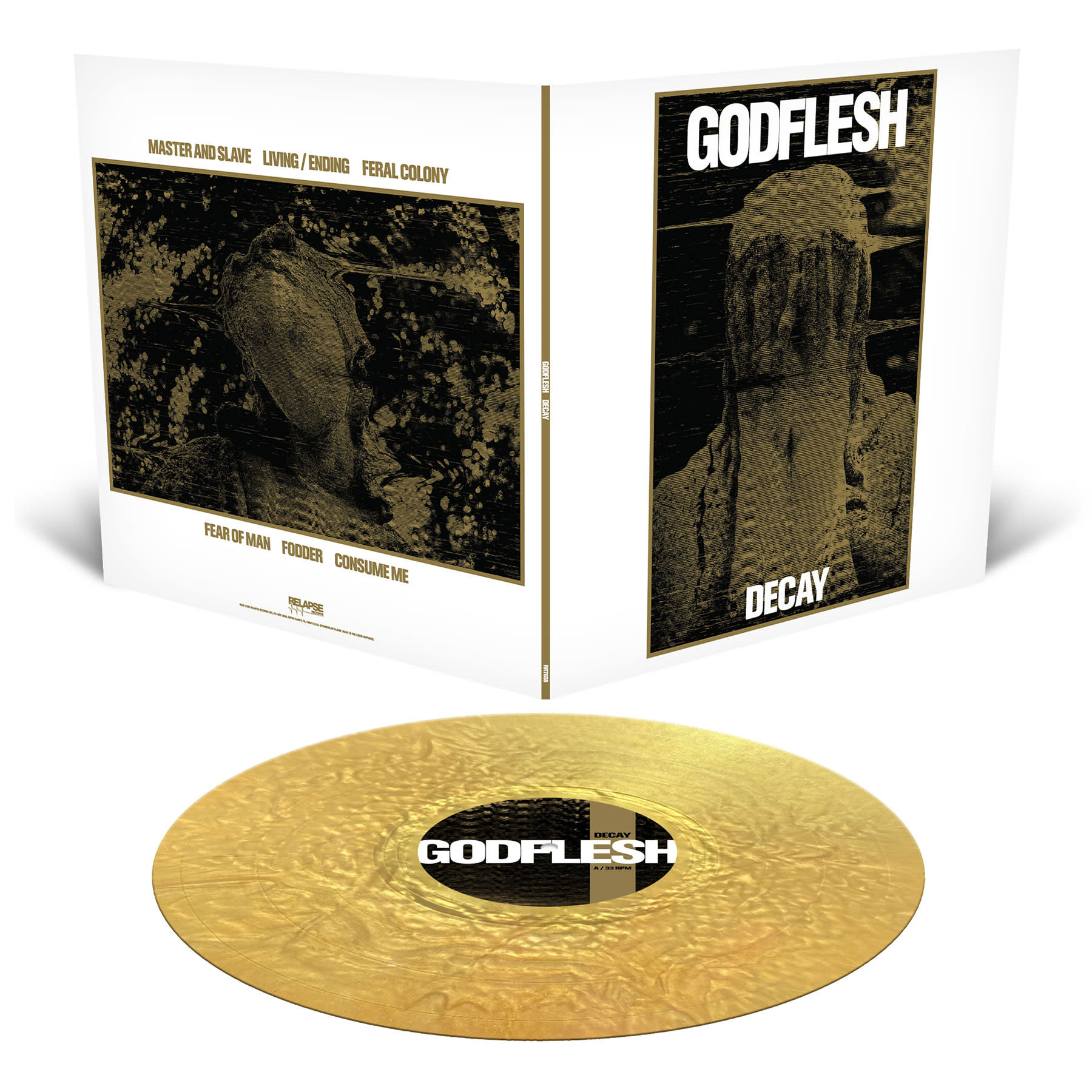 Relapse Records Godflesh - Decay (Gold Nugget Vinyl)