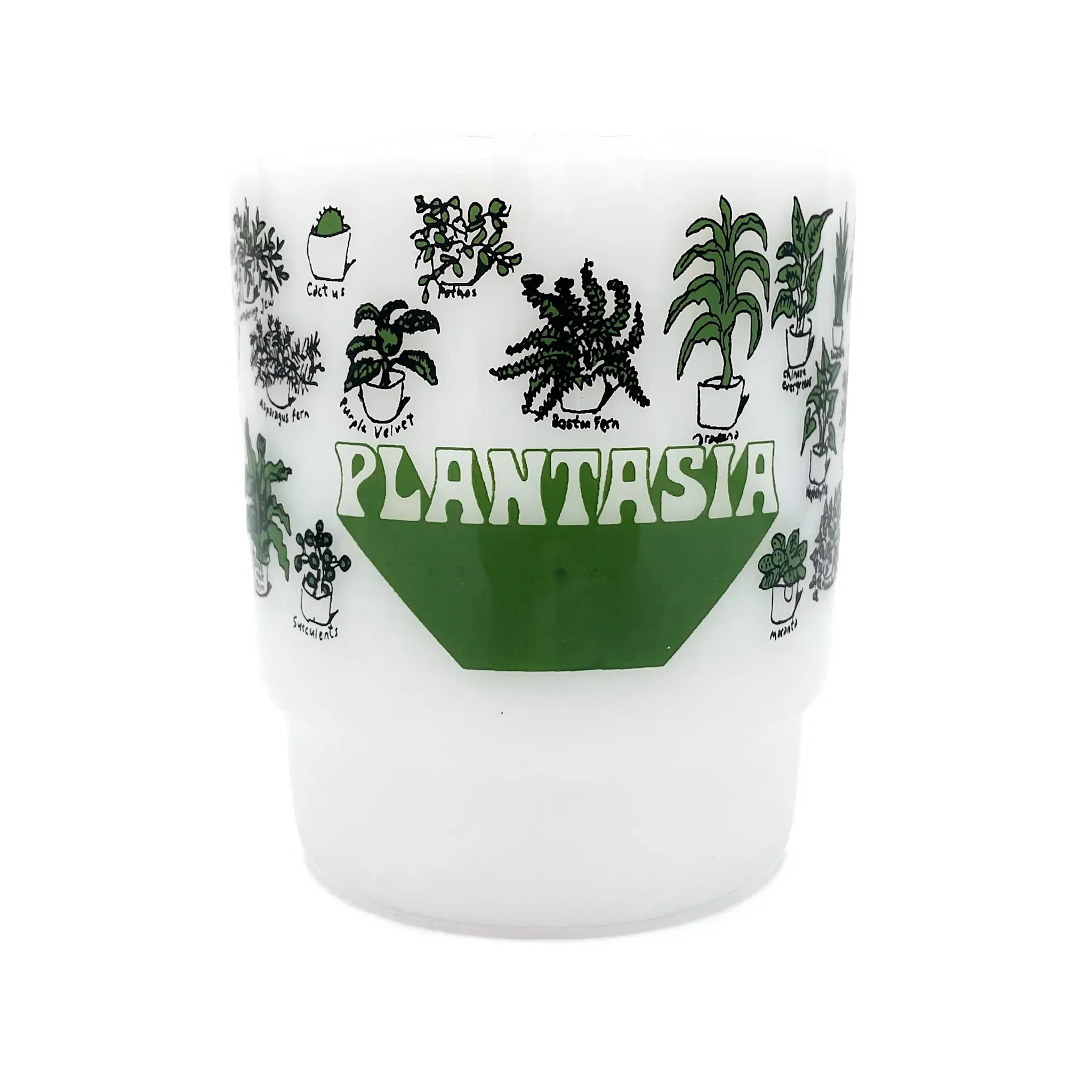 Sacred Bones Records Mort Garson - Plantasia: Milk Glass Mugs [White Glass]