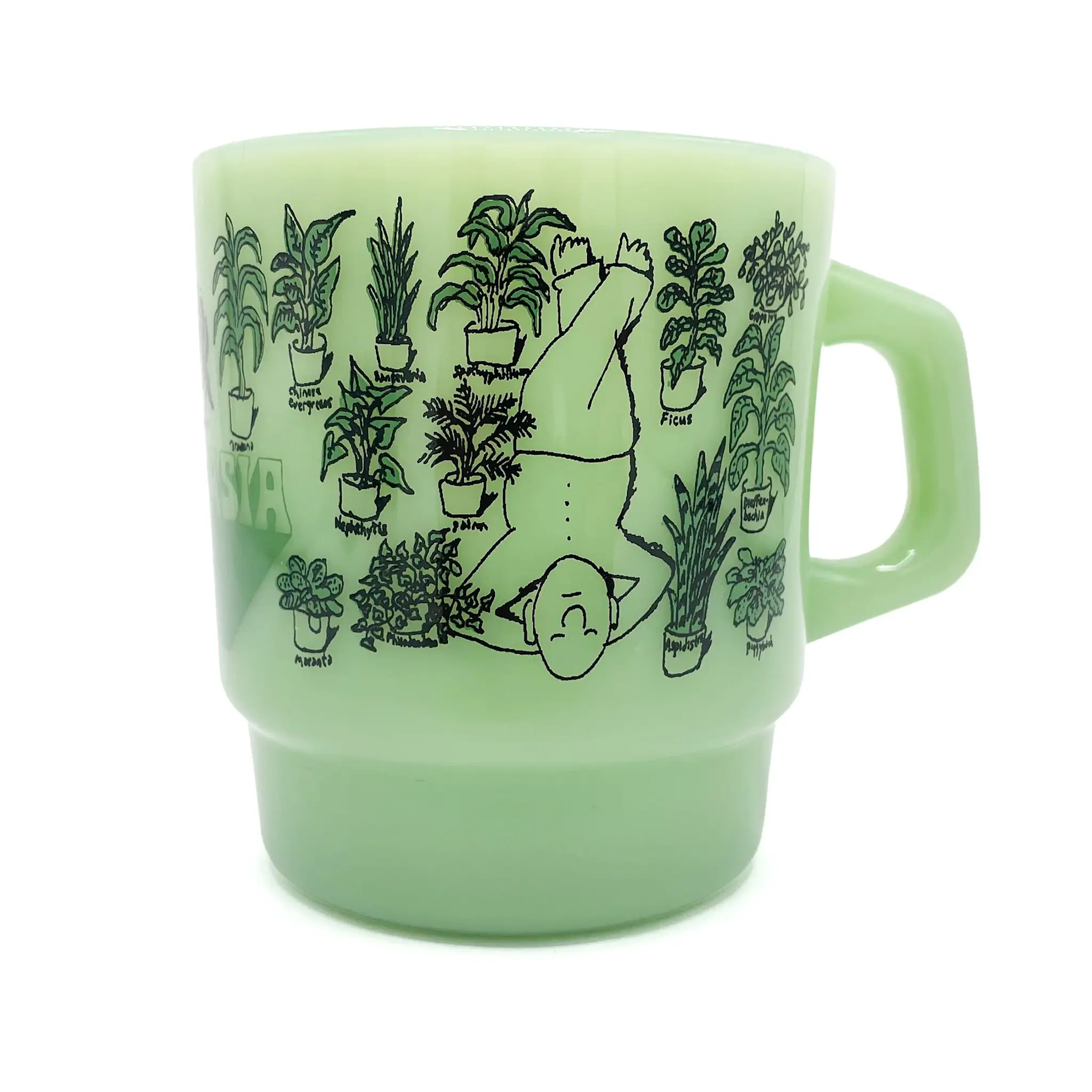Sacred Bones Records Mort Garson - Plantasia: Milk Glass Mugs [Green Glass]