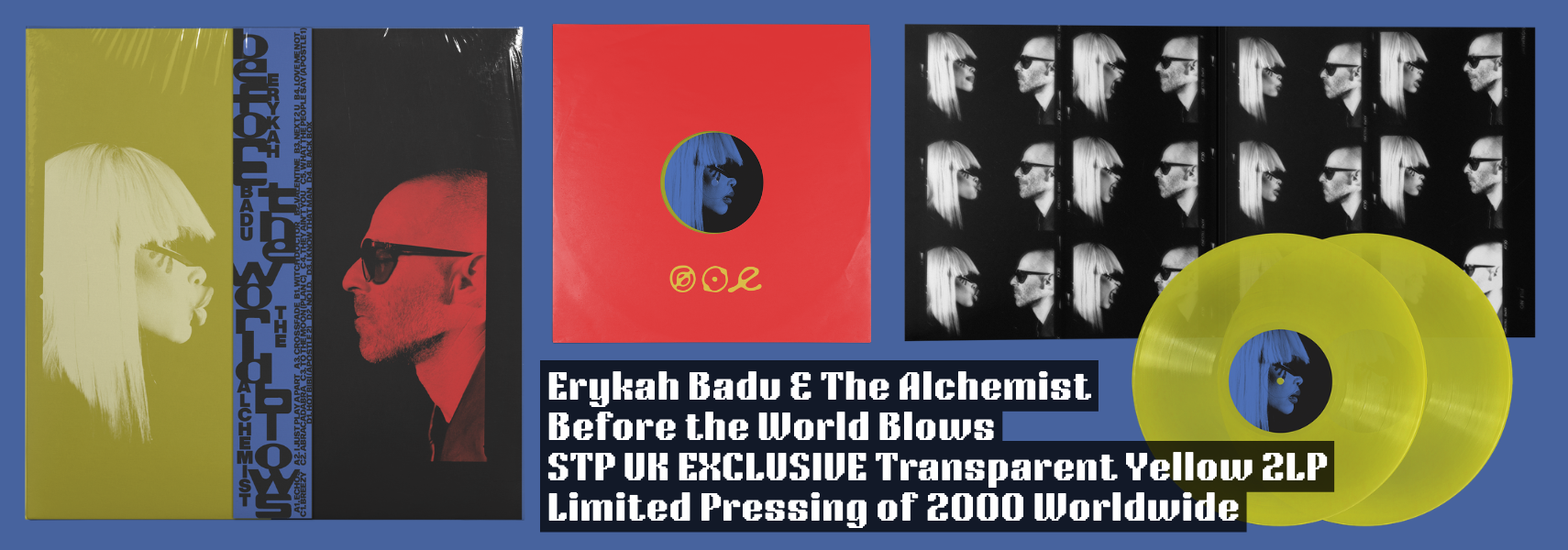 Erykah Badu & The Alchemist - Before the World Blows (Transparent Yellow Vinyl)