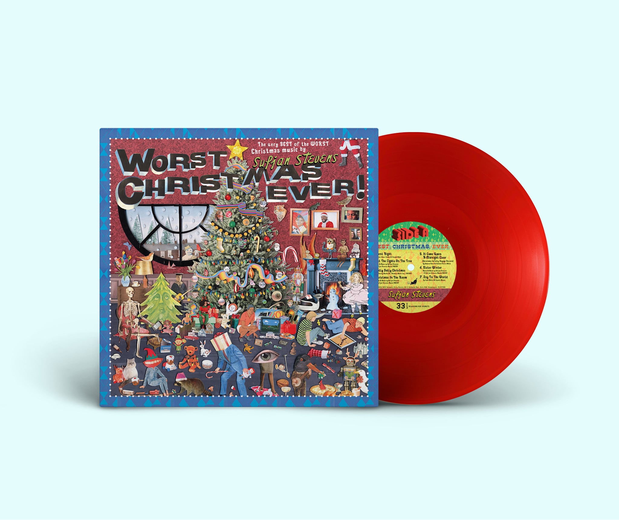 Asthmatic Kitty Records Sufjan Stevens - Worst Christmas Ever! (Rudolph Red Vinyl)