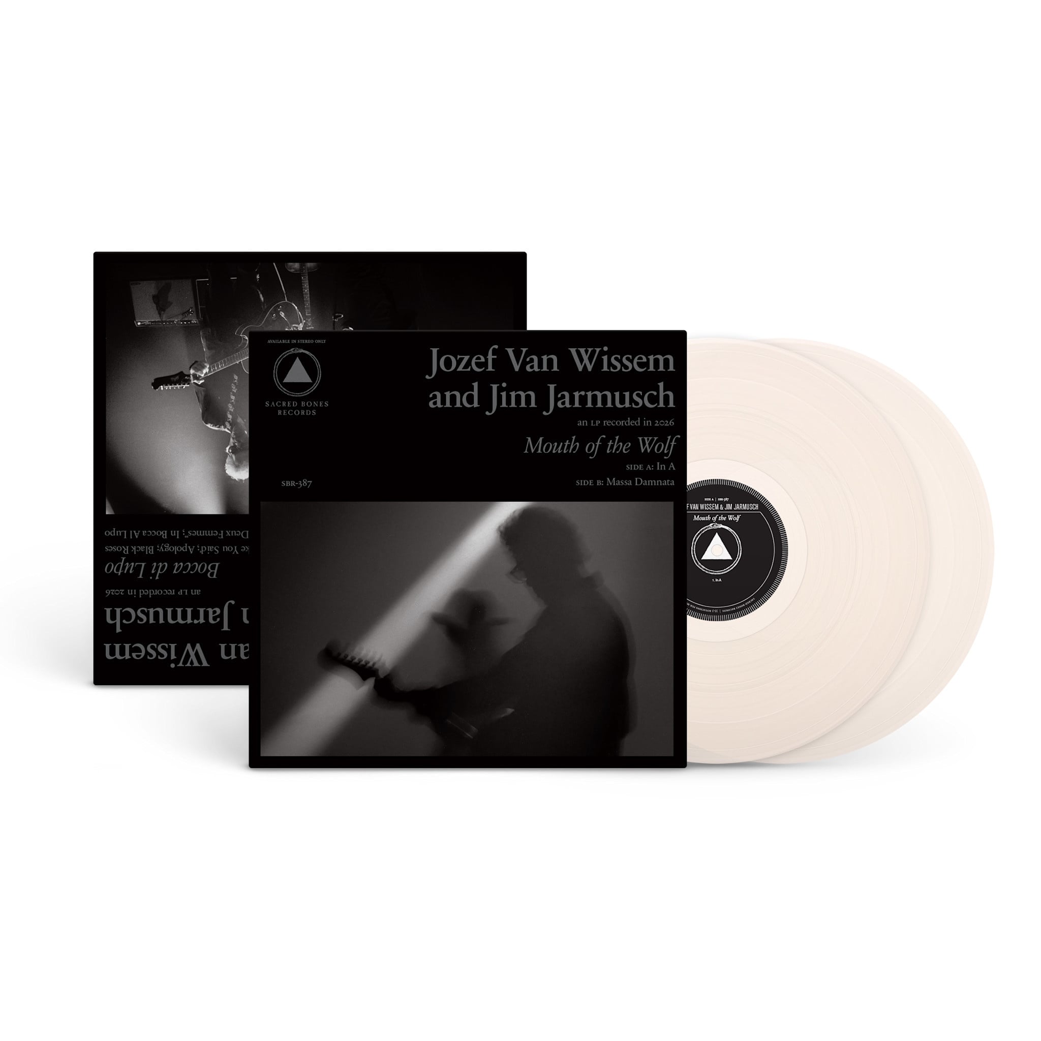 Sacred Bones Records Jozef Van Wissem and Jim Jarmusch - Bocca di Lupo and Mouth of the Wolf (Cloudy Clear Vinyl)
