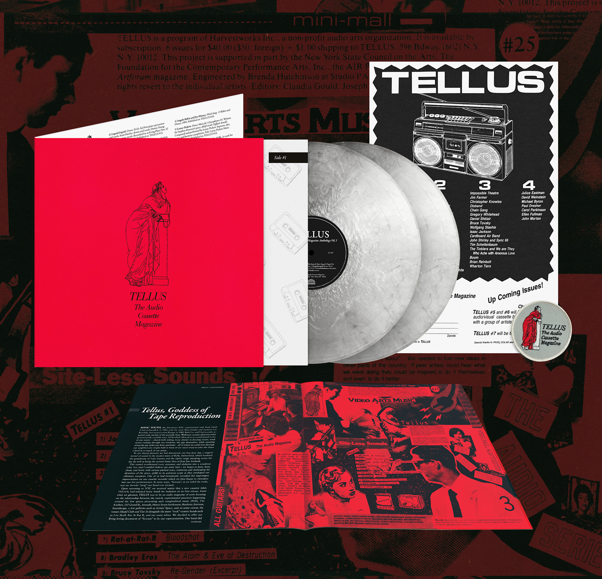 Earth Libraries Various - TELLUS: The Audio Cassette Magazine Anthology, Vol. 1 (Metallic Silver Vinyl)