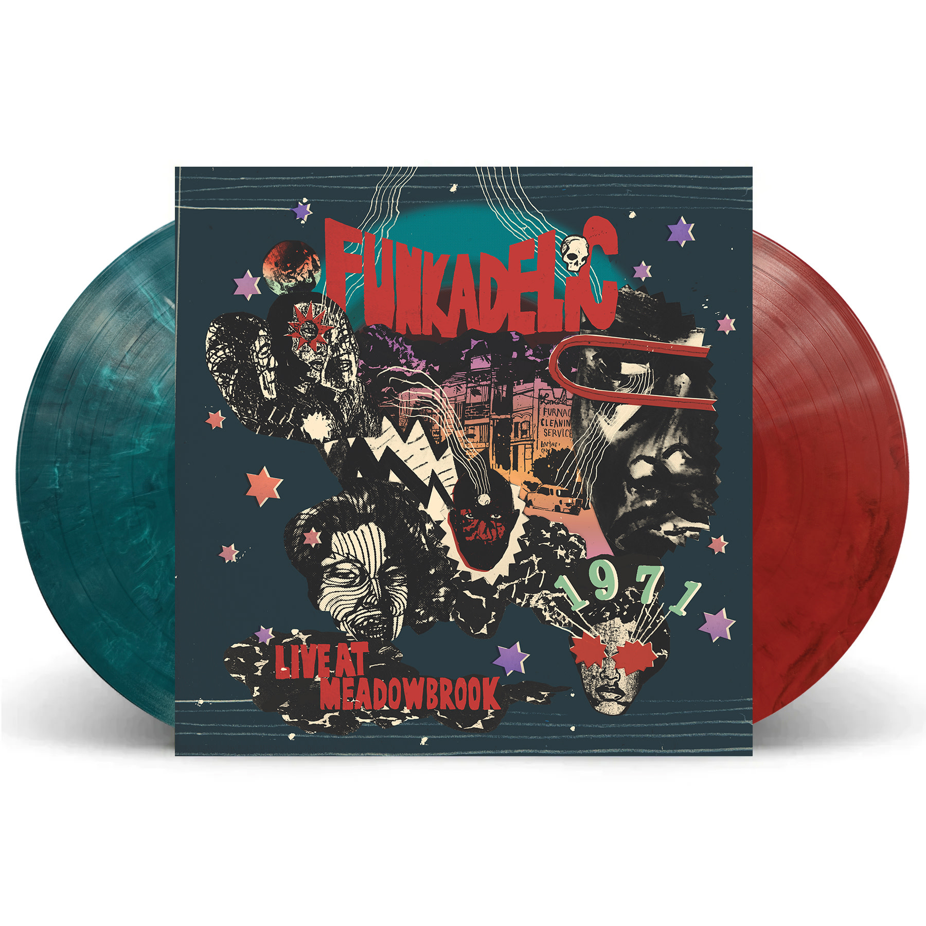 ORG Music Funkadelic - Live at Meadowbrook 1971 (Cosmic Teal and Atomic Red) [RSD Black Friday 2026]