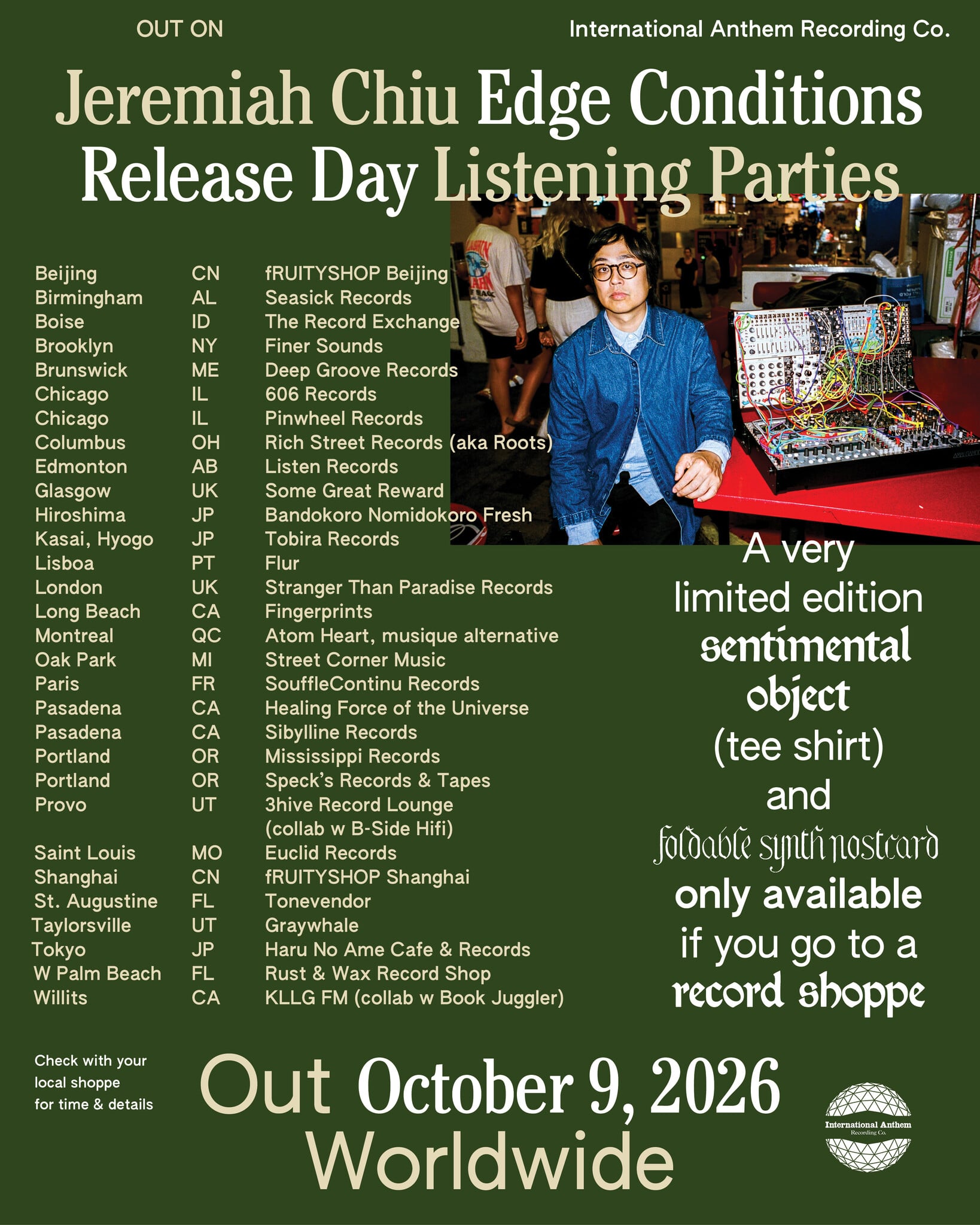 Jeremiah Chiu - 'Edge Conditions' Listening Party