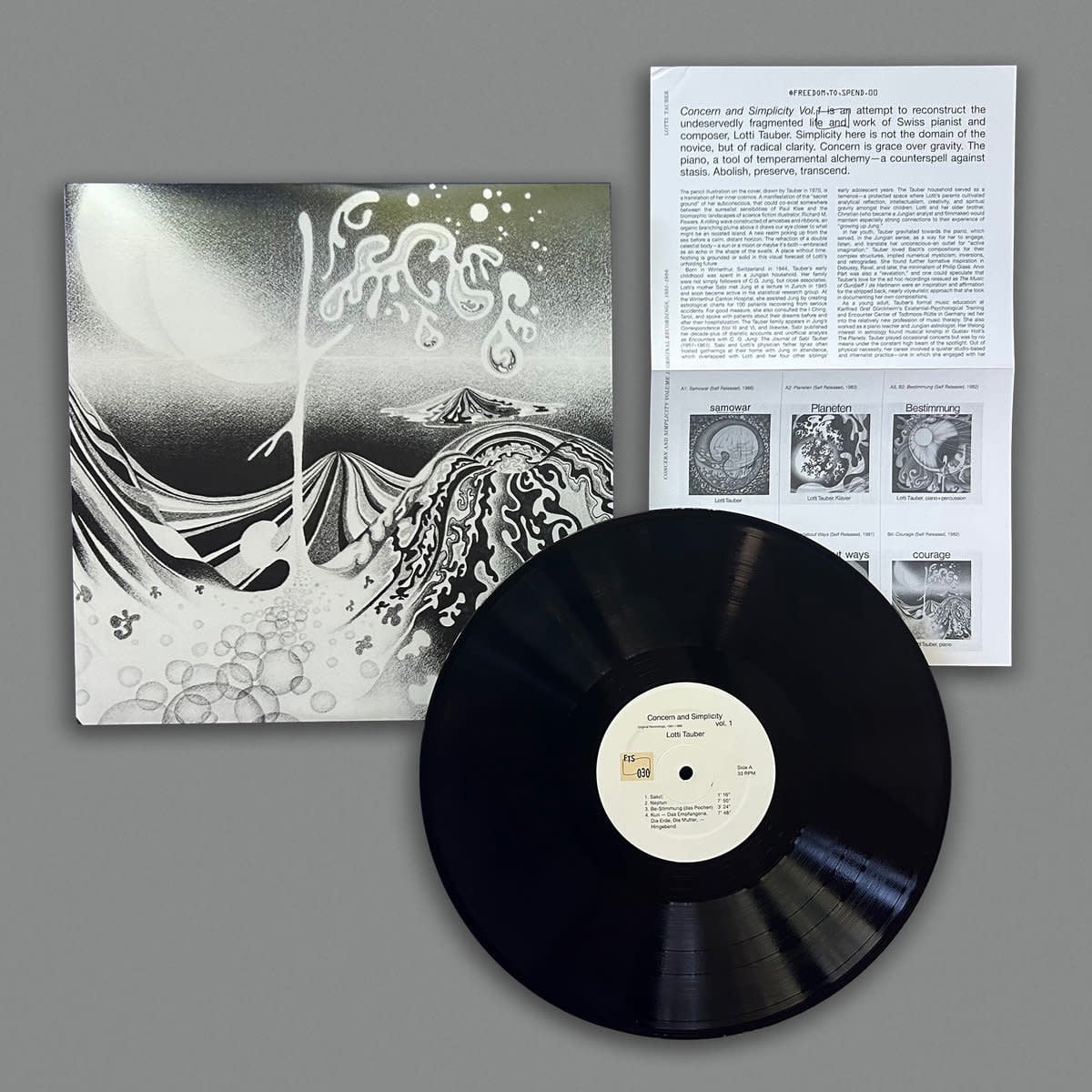 Freedom To Spend Lotti Tauber - Concern and Simplicity Volume 1: Original Recordings, 1981–1986
