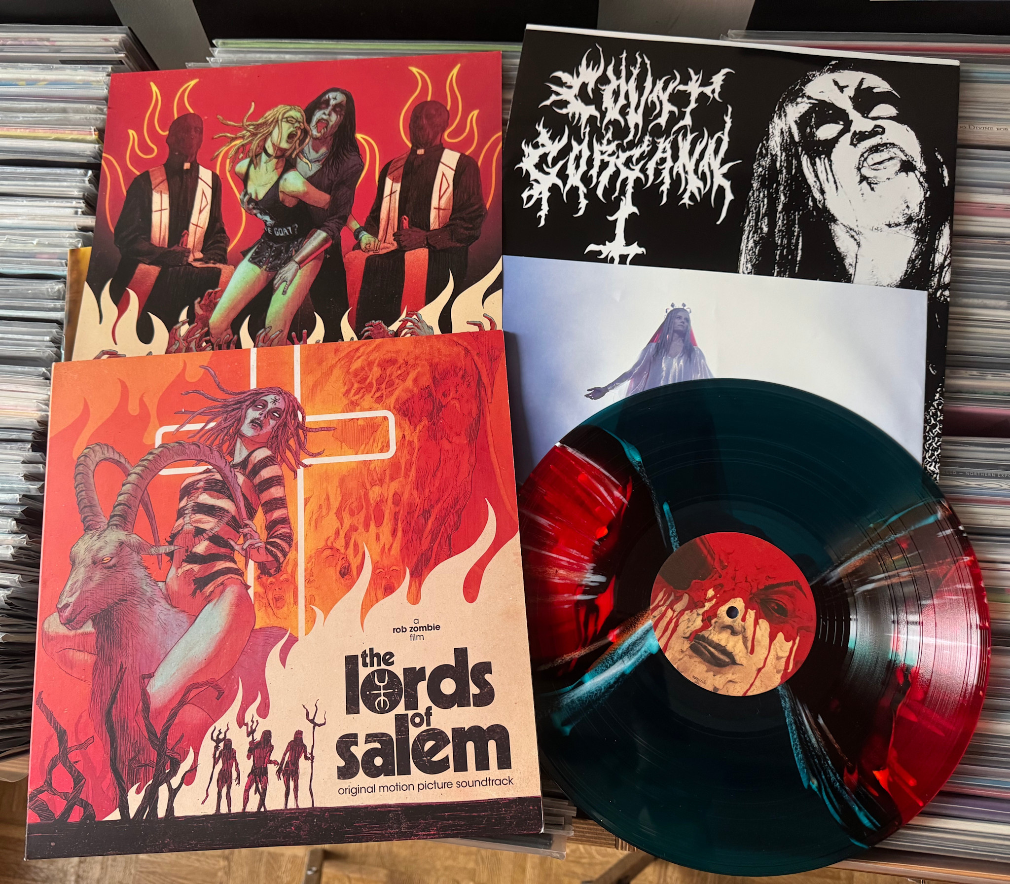 Waxwork Various - The Lords Of Salem OST (Red & Blue Butterfly w/ White Splatter Vinyl)