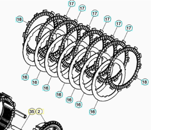 Beta Clutch Plate Kit 18-