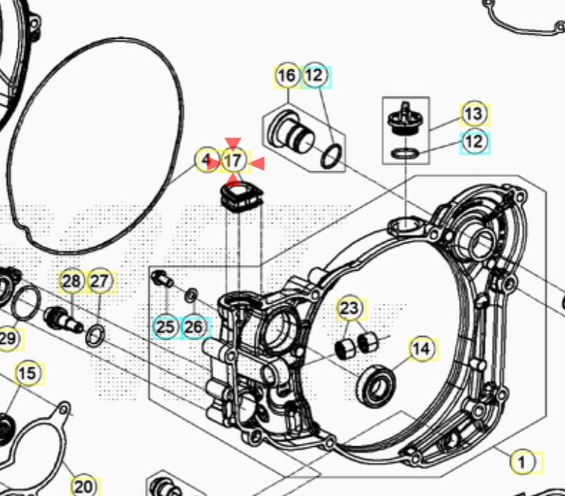 BETA OEM - SEALING EXHAUST VALVE COVER BETA OEM - SEALING EXHAUST VALVE COVER