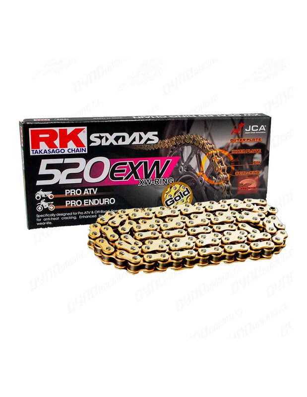 RK Chains Kette 520 EXW abgedichtet Gold