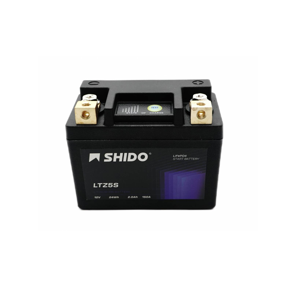 Shido Batterie LiFePO4,  2,0 AH