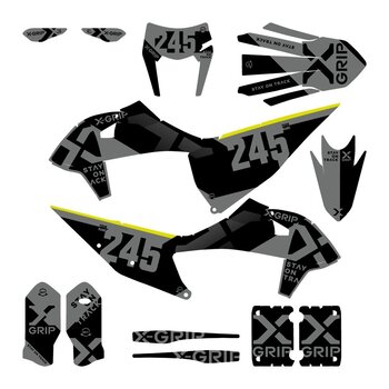  X-GRIP Dekor Kit für KTM #20 Grau Matt