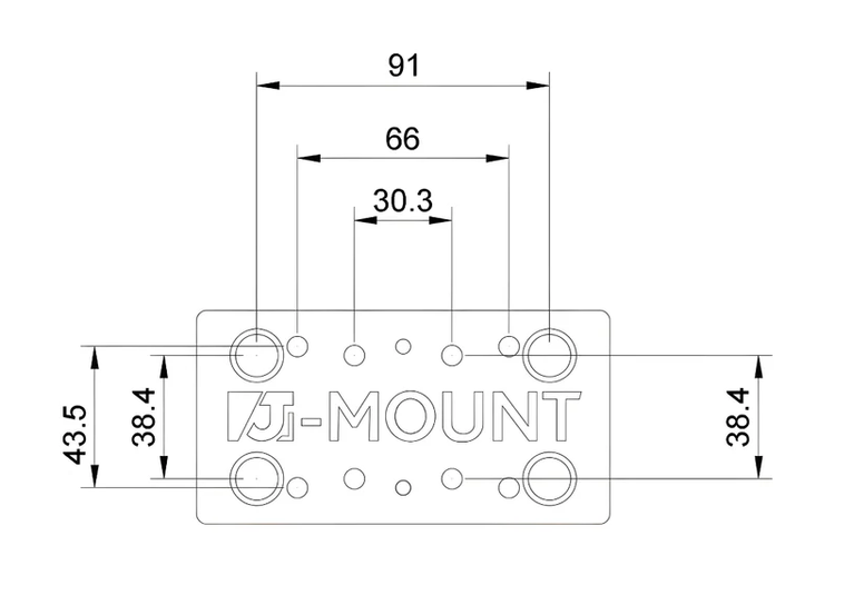 J-Mount GPS Adapterplatte