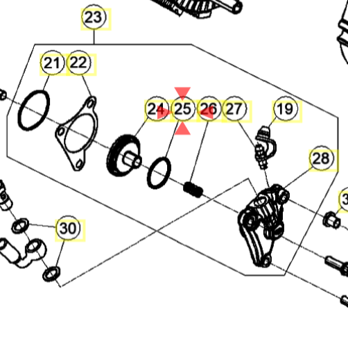 Beta O-Ring Kupplungsnehmerzylinder