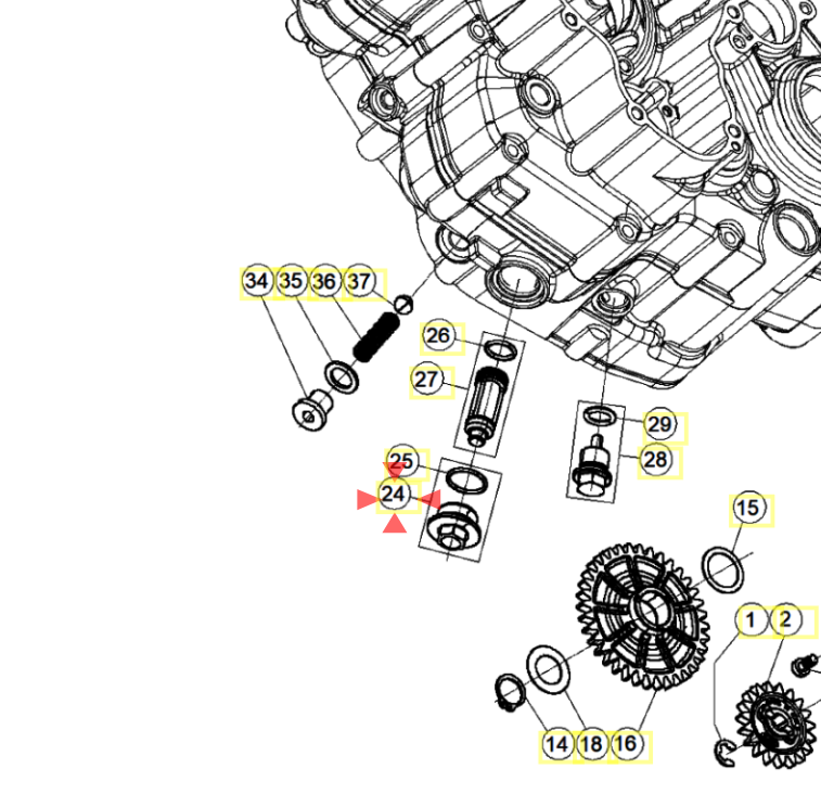Beta Oil drain plug gear engine oil
