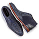 Floris van Bommel Veterboot blauw met print Floris van Bommel Veterboot blauw met print