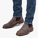 Floris van Bommel Chelsea boot reptielenprint donkergrijs Floris van Bommel Chelsea boot reptielenprint donkergrijs