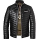 Milestone Leren jack Damiano in zwart Milestone Leren jack Damiano in zwart