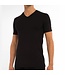 Basic 2-pack t-shirt v-hals in zwart
