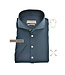 Staalblauw slim fit hyperstretch polo shirt in kote mouw