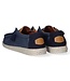 HeyDude Wally Washed Canvas Heren Instapper Navy
