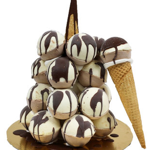 Ijsbollentaart (12 personen)