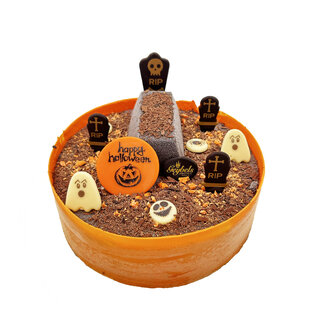Halloween taart - vanille & chocolade (8 personen)