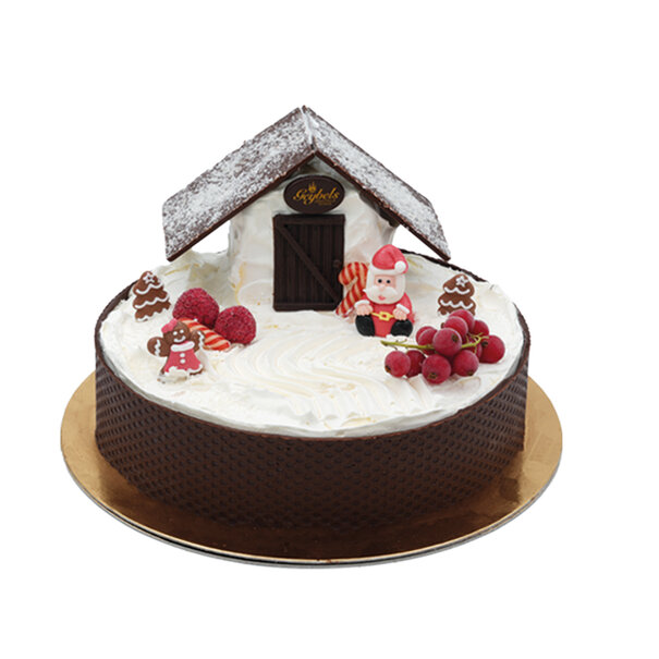 Roomijstaart - Winterhut - vanille- 8 personen