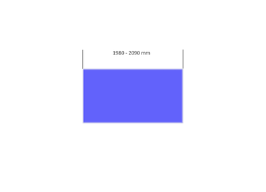 Paneel Lengte 1980-2090 mm.