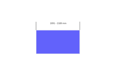 Paneel Lengte 2091-2189 mm.