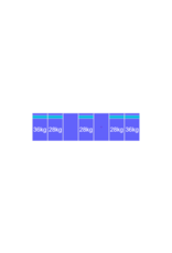 Blubase Connect Montageset Zuid Portrait - 7 panelen 972 -1080MM