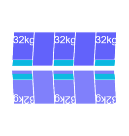 Blubase Connect 10 Panelen montageset Oost/West Portrait  972-1080MM