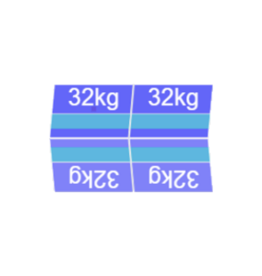 Blubase Connect 4 Panelen montageset Oost/West Landscape 1617-1705MM