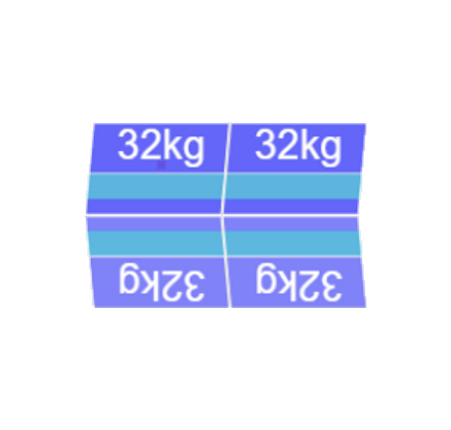 Blubase Connect Montageset Oost/West Landscape 4 panelen 1617-1705MM