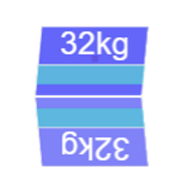 Blubase Connect 2 Panelen montageset Oost/West Landscape 1617-1705MM