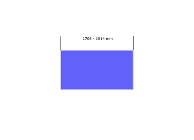 Paneel Lengte 1706-1814 mm.