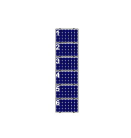 Esdec 6 Panelen Landscape op Verticale Rails ZW 0-114