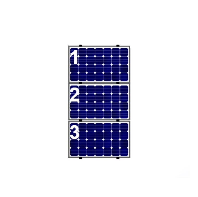 Esdec 3 Panelen Landscape op Verticale Rails ZW 0-114