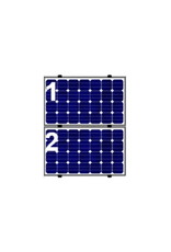 Esdec 2 Panelen Landscape op Verticale Rails ZW 0-114