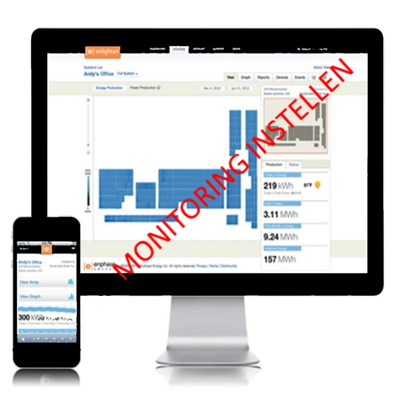 Enphase Enlighten Monitoring Portal Instellen