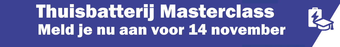 Thuisbatterij  Masterclass